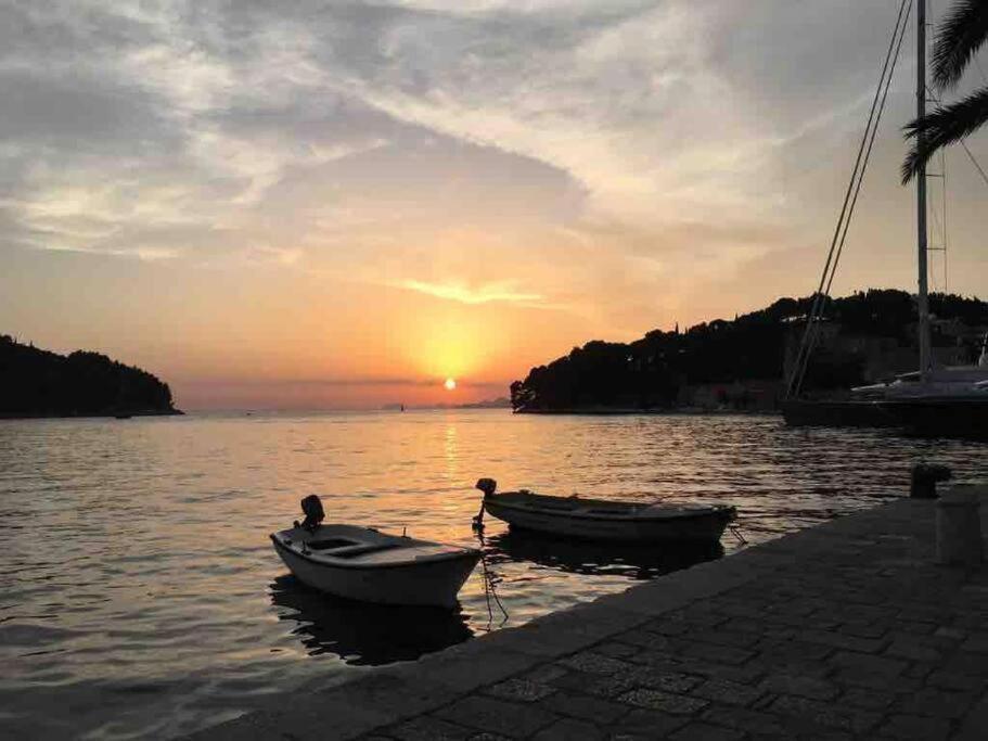 Lovely Split Level Apartment With Sea View, Pool, Free Parking And Wifi Cavtat Extérieur photo